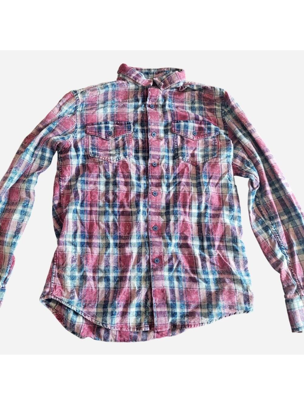 American Rag Cie Men's Multi and Red Shirt